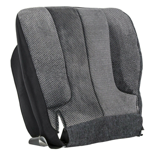 munirater Gray Cloth Seat Cover Driver Side Bottom Replacement for 2003-2005 Ram 1500 2500 3500 SLT