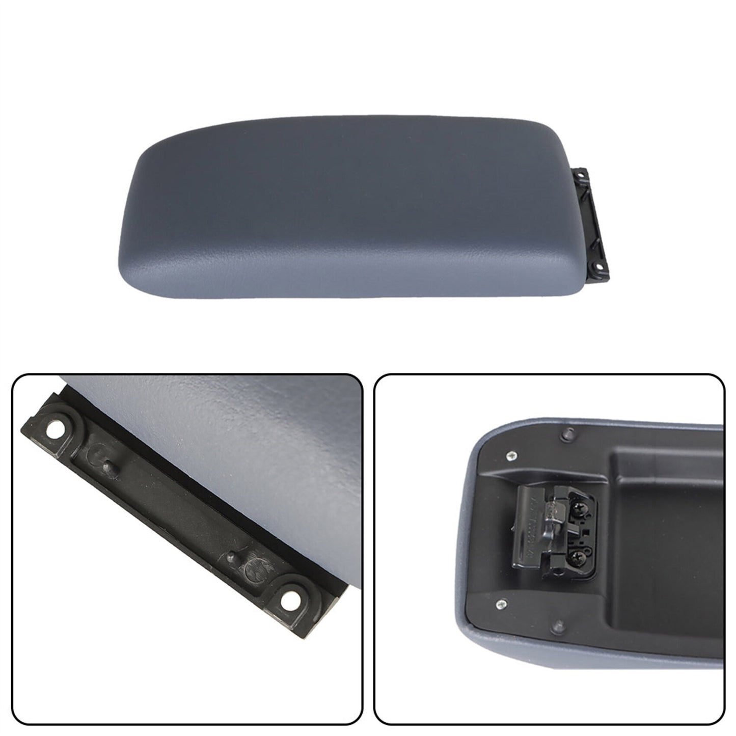 munirater Gray Center Console Lid with Latch Replacement for 1998 1999 2000 Tacoma 1996 1997 1998 4Runner 5890535040B0