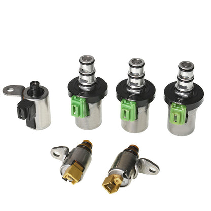 munirater 6Pcs Transmission Solenoid Kit Remanufactured Transmission Shift EPC PWM Solenoid 48420K-R 4F27E Replacement for Mazda 2 3 5 6 CX-7 MPV