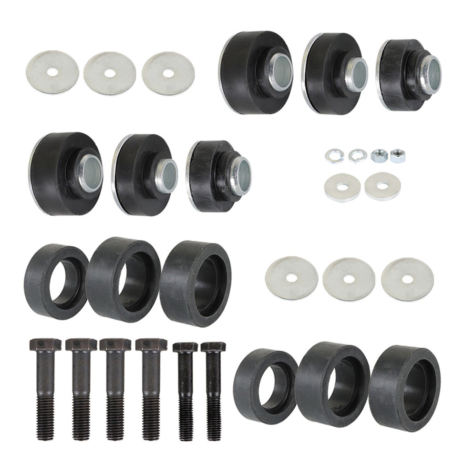 Subframe Mount Bushing Kit with Hardwares Replacement for 1967-1981 Camaro, 1967-1972 Firebird, 1968-1974 Nova