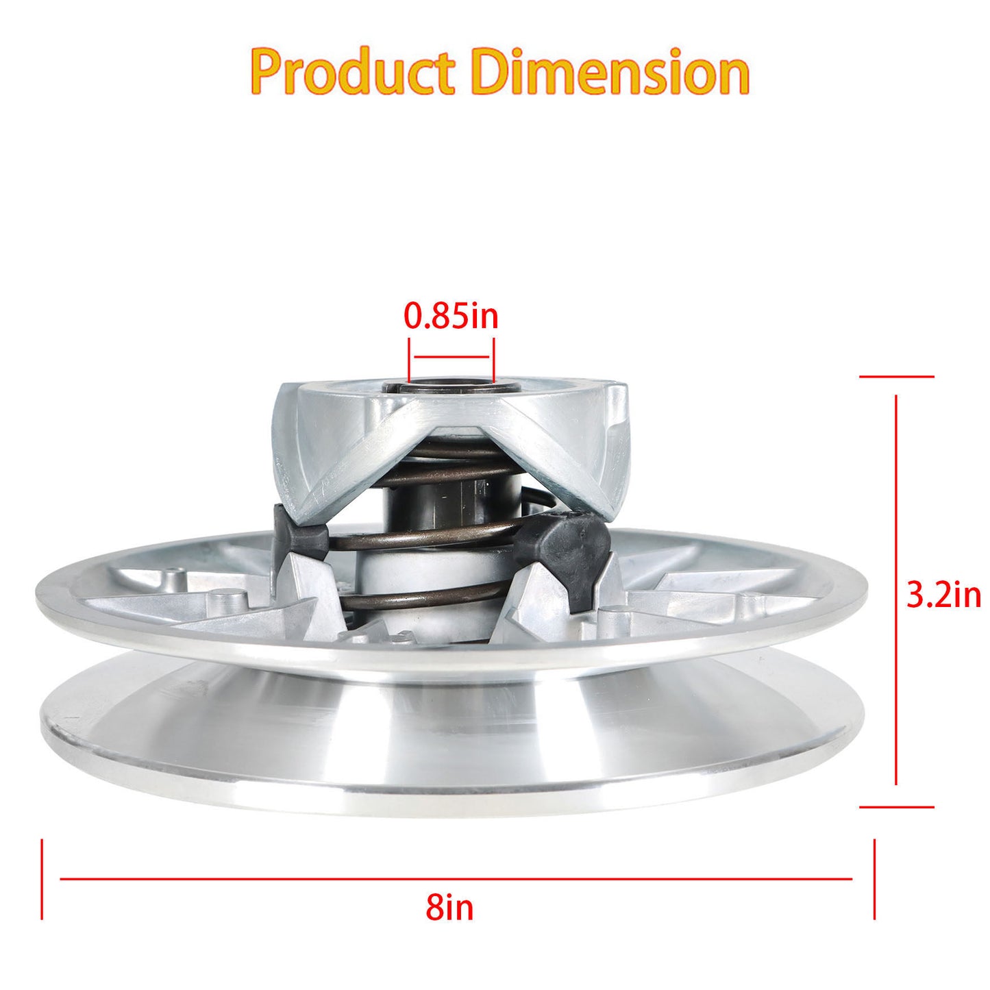 munirater Driven Clutch Replacement for Club Car DS & Precedent Golf Cart 1998 - Up 1018340-01