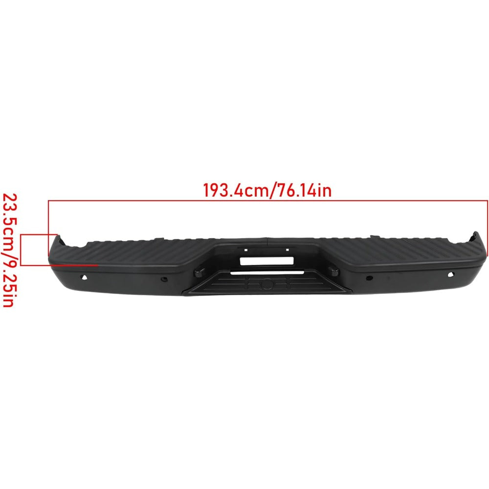 Black Steel Rear Step Bumper for Nissan Titan 2004-2015, NI1103110