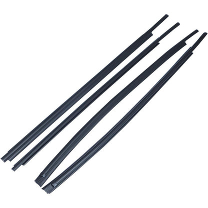Window Weatherstrip Kit for 2007-2018 Toyota Tundra CrewMax, 4-Piece