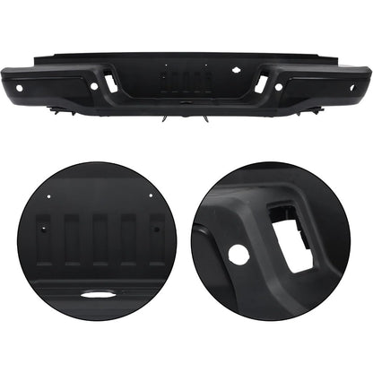 Black Steel Rear Step Bumper for Ford Ranger 2019-2023, FO1103227