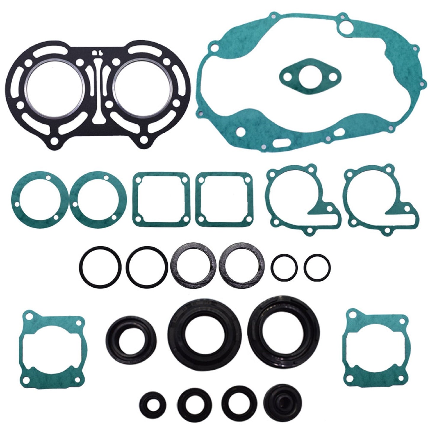 munirater Engine Gasket Rebuild Kits Gasket Set with Oil Seals Kit Replacement for Yamaha Banshee 350 1987-2006 YFZ350