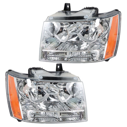 munirater Headlights For 2007 2008 2009 2010-13 2014 Chevy Avalanche/Suburban/Tahoe LH&RH