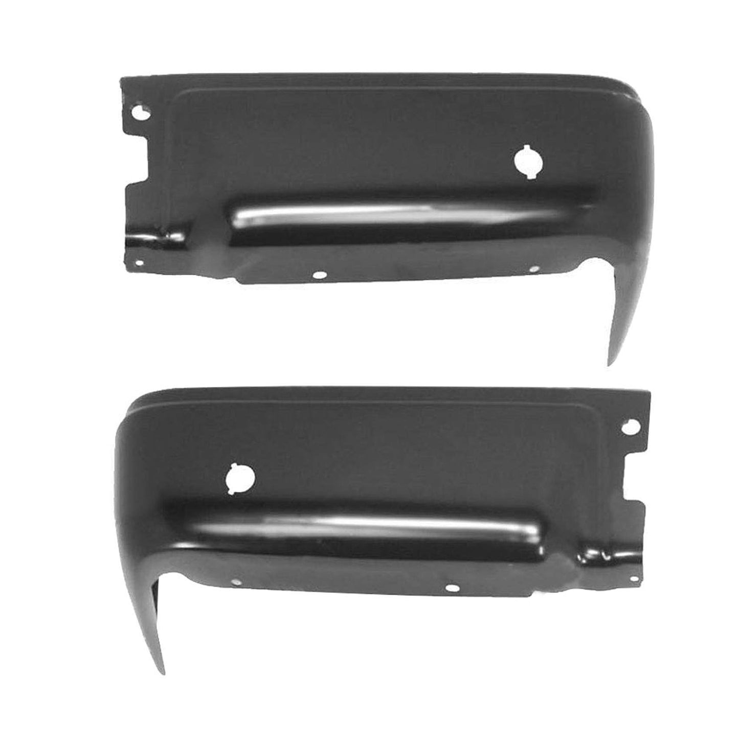 munirater 2-Pack Rear Bumper Ends Cap Face Bar Cover Primered Steel Set Left+Right Replacement for 2009-2014 F150