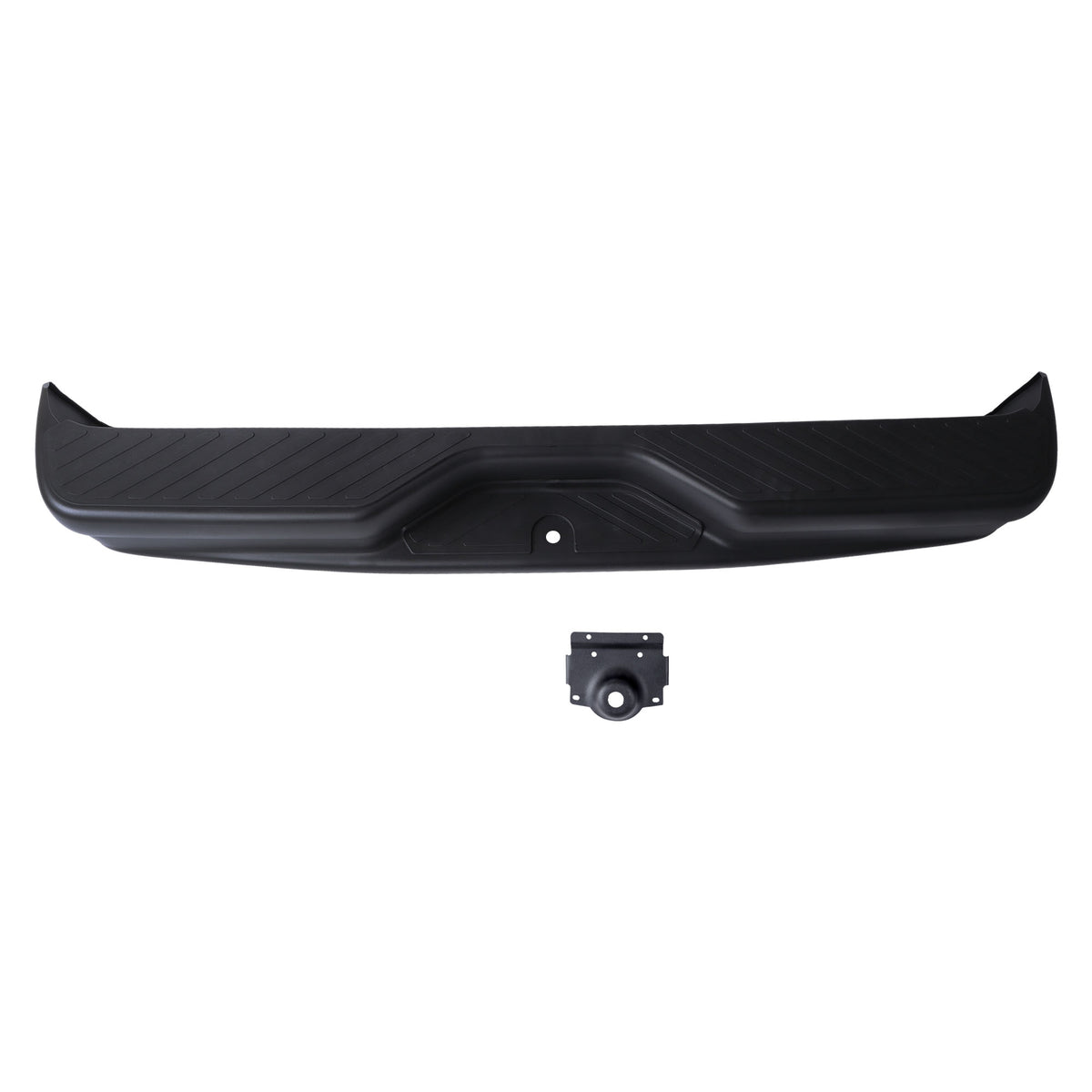 Steel Rear Bumper Assembly Black Replacement for E150 1992-2014 Replacement for E250 1992-2014 Replacement for E350 1999-2014
