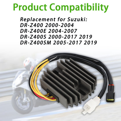 munirater Motorcycle Regulator Rectifier Replacement for DRZ400 DR-Z400 Drz 400 2000-2017 2019