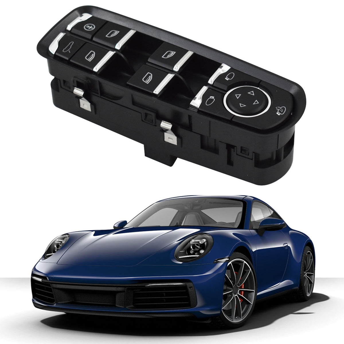 Front Left Door Power Window Switch Master Power Window Switch 7PP959858RDML Replacement for 2010-2014 Panamera