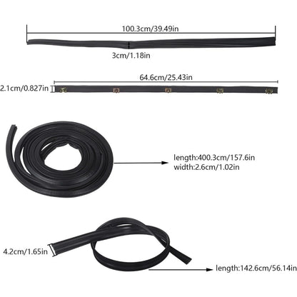 Door & Window Weatherstrip Kit for 1972-1979 Dodge D/W Pickups, 10-Piece