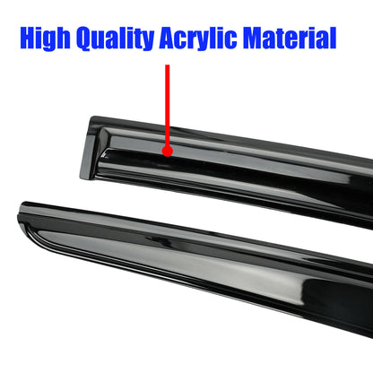 munirater Window Visors Rain Guard Wind Vent Shade Deflector Replacement for 1998-2002 6TH Honda Accord 4 Door Sedan