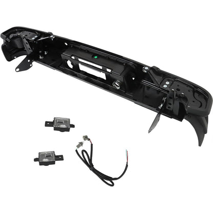 Black Rear Step Bumper Assembly for Chevrolet Colorado & GMC Canyon 2019-2021, with Sensor Holes, GM1103205