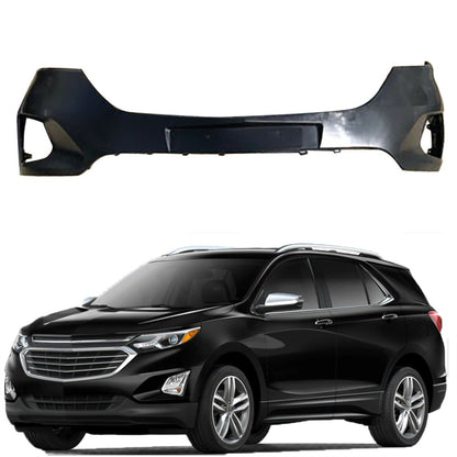 munirater Black Front Bumper Cover Upper Fascia Replacement for 2018-2019 Chevrolet Equinox