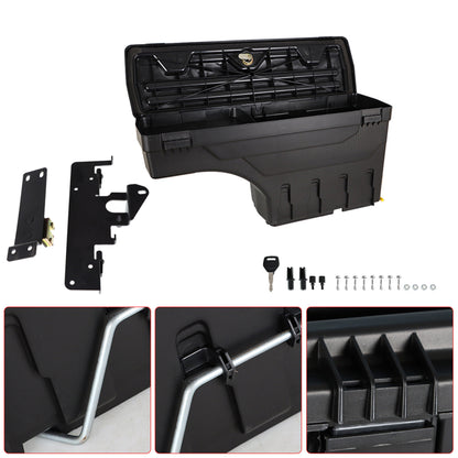 munirater Truck Bed Storage Box Toolbox Lockable Storage Box, Replacement for Toyota Tacoma 2005-2020 2-Pack, Left Driver & Right Passenger Sides Truck Bed Tool Box