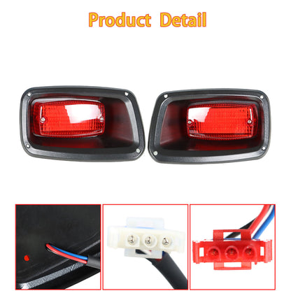 munirater 2 - Pack 12 Volt Golf Cart LED Rear Taillights Replacement for EZGO TXT ST Golf Cart 1995-2013