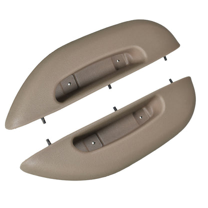 munirater Beige Front Car Door Armrest Pull Handle Cover Driver & Passenger Side Replacement for 1996-2002 Express Savana Van 12376621 12376622