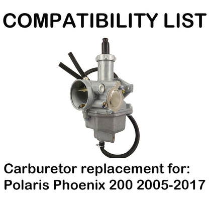 munirater Carburetor Replacement for Polaris Phoenix 200 2005-2017