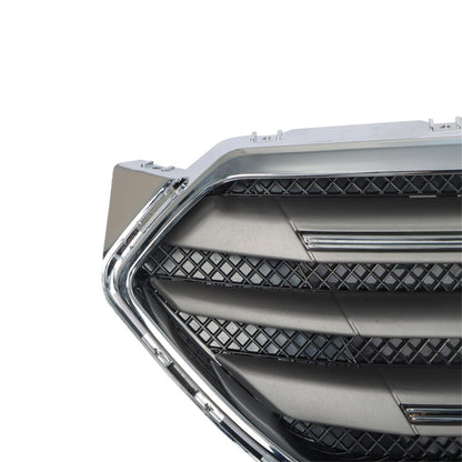 munirater Front Upper Grille Grill Assembly Chrome Replacement for 2013-2019 Taurus Sedan 4-Door