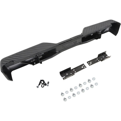 Black Steel Rear Step Bumper for Nissan Titan 2004-2015, NI1103117
