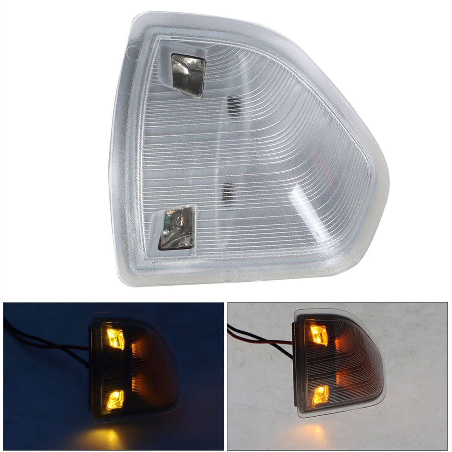 munirater 1PCS LED Turn Signal Light Mirror Passenger Side Amber Lamps Clear Cover Lens Replacement for 2010-2018 Ram 1500 2500 3500 4500 5500 68302828AA 68302829AA