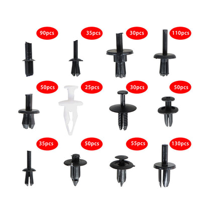 munirater 690PCS Car Automotive Body Plastic Trim Retainer Fastener Clips Push Pin Fender Bumper Tool