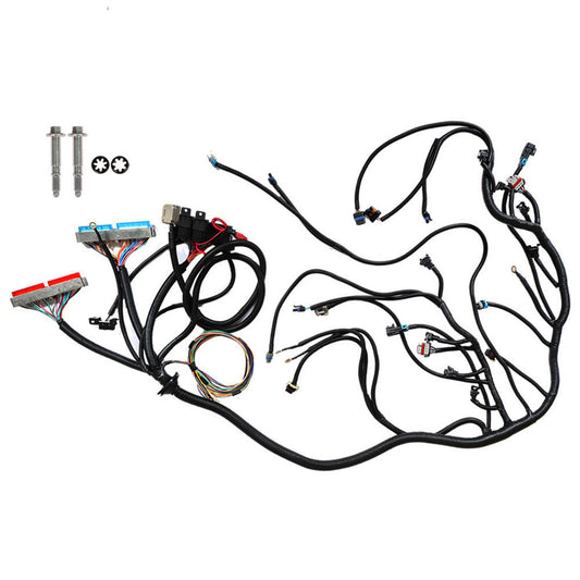 Premium Drive By Wire Standalone Wiring Harness Kit for 4L80E Transmission - Copper Core, ALDL Connector, ATO Style Fuse Block