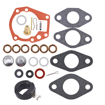 Carburetor Rebuild Kit with Float Replacement for Johnson 1.5 2 3 4 5 5.5 6 HP 439071 18-7043