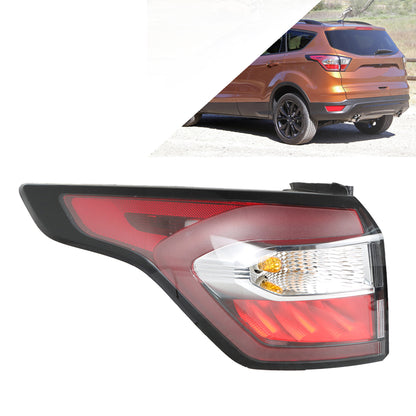 munirater Tail Light Brake Lamp Rear Light Clear Red Halogen Left Side Replacement for 2017-2019 Escape Kuga