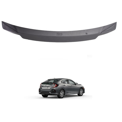 munirater Small Duckbill Trunk Spoiler Wing Replacement for 2016-2021 Honda Civic 4DR Sedan Matt Blk JDM