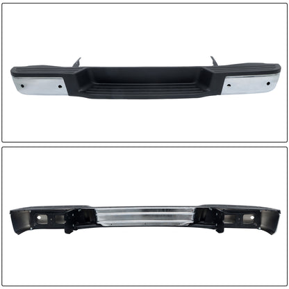 Rear Bumper Assembly Replacement for NV1500 NV2500 Replacement for NV1500 2012-2021 Replacement for NV2500 2012-2021, with Parking Aid Sensor Holes, Steel