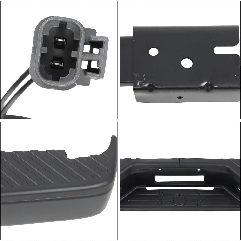 Black Steel Rear Step Bumper for Nissan Titan 2004-2015, NI1103117