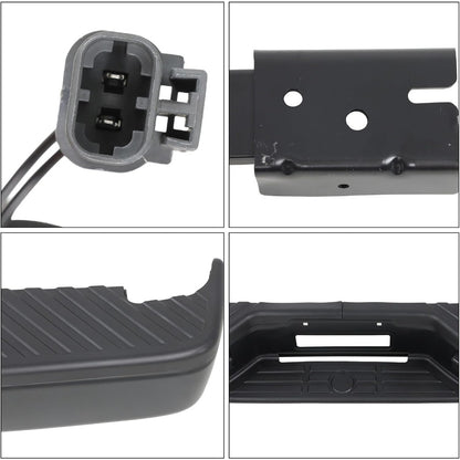 Black Steel Rear Step Bumper for Nissan Titan 2004-2015, NI1103117