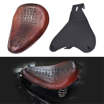 munirater Motocycle Brown Spring Seat with Seat Base Replacement for Honda Shadow Spirit ACE VT 1100 750