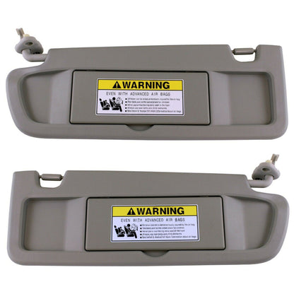 munirater Warm Gray Left & Right Sun Visor Pair Visors Set Replacement for 2006-2011 Honda Civic 83280-SNA-A01ZE, 83230-SNA-A01ZE