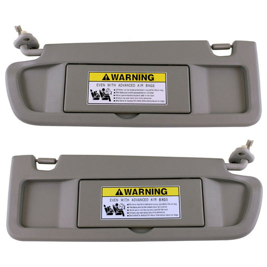 munirater Warm Gray Left & Right Sun Visor Pair Visors Set Replacement for 2006-2011 Honda Civic 83280-SNA-A01ZE, 83230-SNA-A01ZE