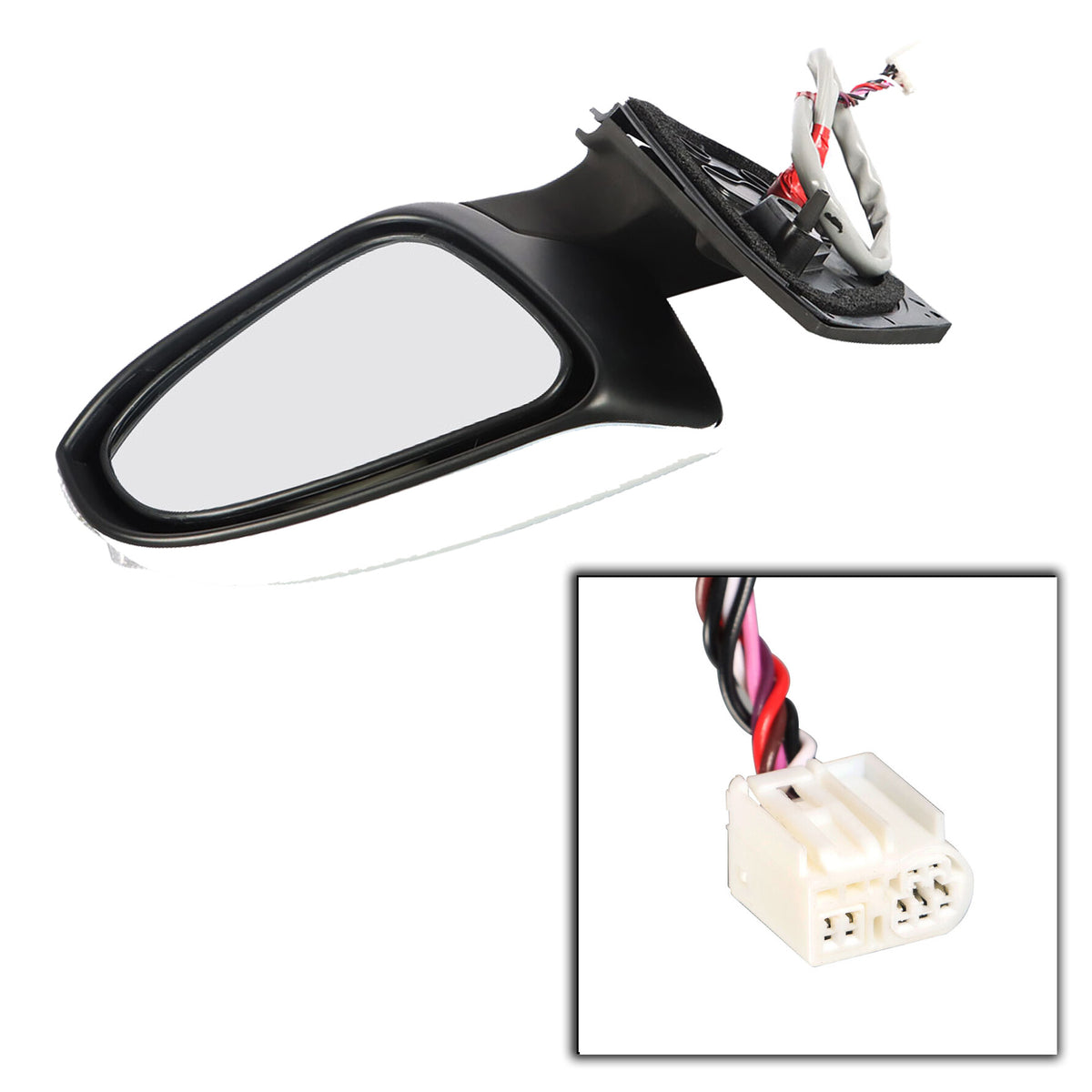 munirater Side Mirror Signal Lamp Heated Right Passenger Side White Replacement for 2014-2019 Toyota Corolla 8791002G10 TO1321295 87910-02G11