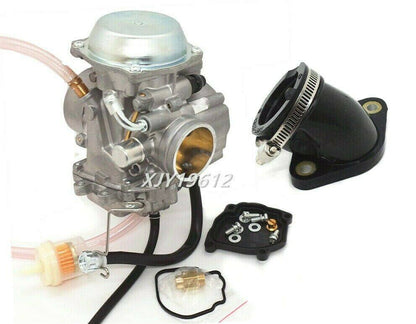 munirater Carburetor & Intake Manifold Boot Replacement for Quadrunner 250 LTF250 1990-1999