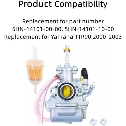 Carburetor with Fuel Filter for 2000-2003 Yamaha TTR90