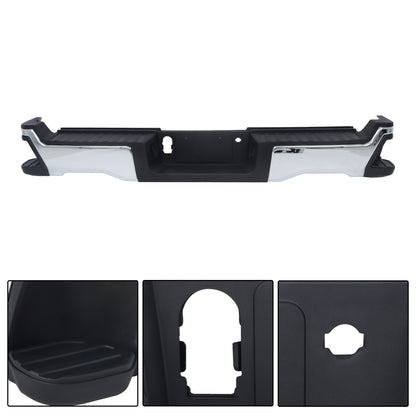 Steel Rear Bumper Assembly Black Replacement for F250 F350