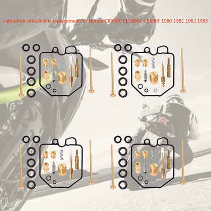 munirater 4 Set Carb repair rebuild kits Replacement for 80-83 CB900 Custom CB1000C CB900F kit 18-2574