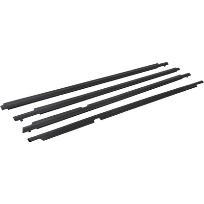 Black Window Weatherstrip Kit for 2009-2012 Toyota Corolla, 4-Piece, 75710-02210
