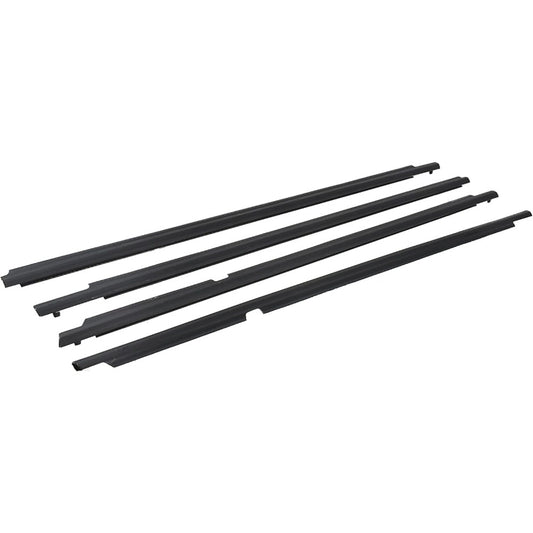 Black Window Weatherstrip Kit for 2009-2012 Toyota Corolla, 4-Piece, 75710-02210