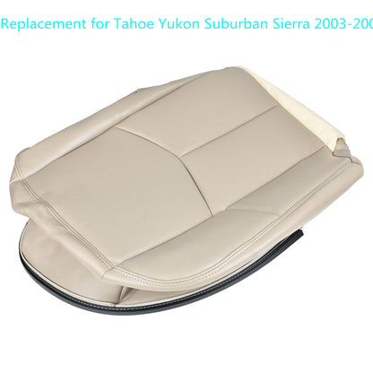 munirater Light Tan Seat Cover Bottom-Seat Driver Side Replacement for 2003-2006 Tahoe Suburban Yukon 0306GM522SHLDRBT