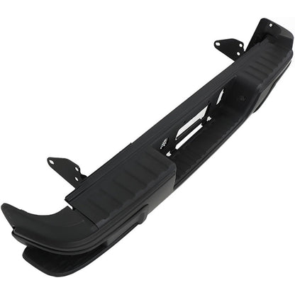 Black Rear Step Bumper for Chevrolet Colorado & GMC Canyon 2015-2019, without Sensor Holes, GM1103180