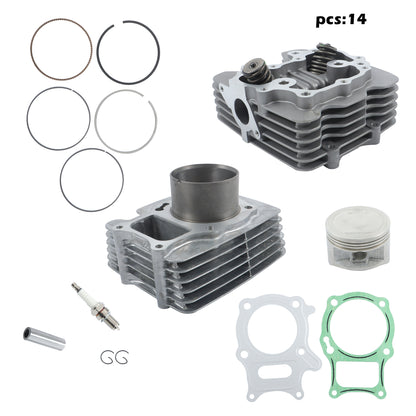 Cylinder Head Piston & Gasket Kit for Honda Recon 250 TRX250EX & TRX250X