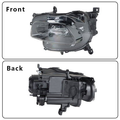 munirater Left Headlights For 2014-2018 Jeep Cherokee Projector Black Housing Halogen Type
