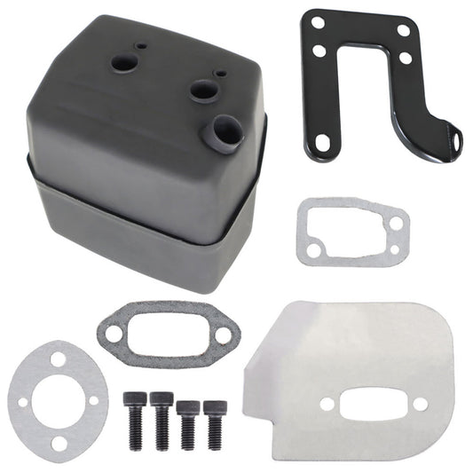 munirater 503476901 Exhaust Muffler Deflector Kit Replacement for 5272XP 268K 272S Chainsaw 61 268 272 with Bracket