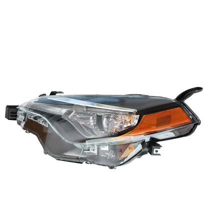 munirater Front Left LED Projector Headlight Headlamp Assembly with Amber Corner Driver Side Replacement for 2017-2019 Corolla L/LE/LE ECO 81150-02M70