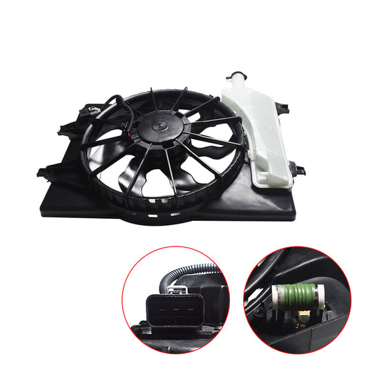 munirater Radiator Condenser Cooling Fan Assembly Replacement for 2017-2018 Elantra Sedan